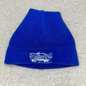 Prudhoe Bay Blue White Knit Beanie